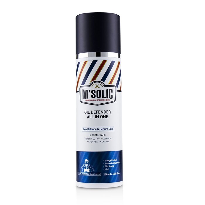 SNP M'Solic Oil Defender All In One (Toner+Lotion+Essence+Eye Cream+Cream) - Skin Balance & Sebum Care 130ml/4.39ozProduct Thumbnail