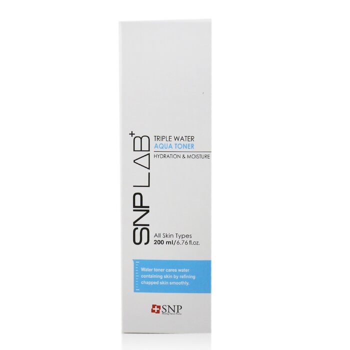 SNP Lab+ Triple Water Aqua Toner - Hydration & Moisture (For All Skin Types) 200ml/6.76ozProduct Thumbnail
