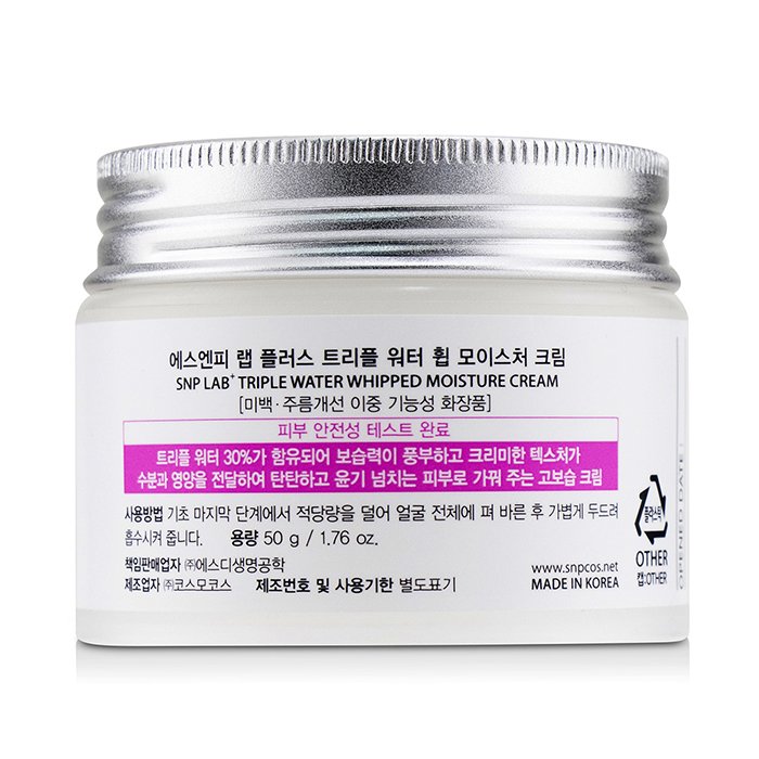 SNP Lab+ Triple Water Whipped Moisture Cream - Hydration & Moisture (For All Skin Types) 50g/1.76ozProduct Thumbnail