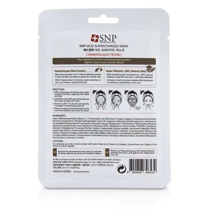 SNP Mud Supercharged Mask (Pore Tightening) 10x25ml/0.84ozProduct Thumbnail