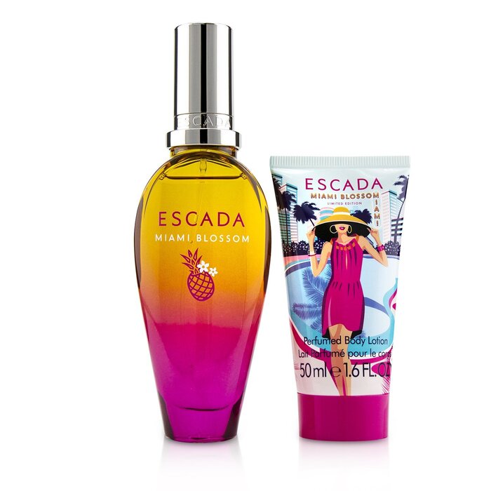 Escada Miami Blossom Coffret: Eau De Toilette Spray 50ml/1.6oz + Body Lotion 50ml/1.6oz + 1 Clutch Bag 2pcs+1BagProduct Thumbnail