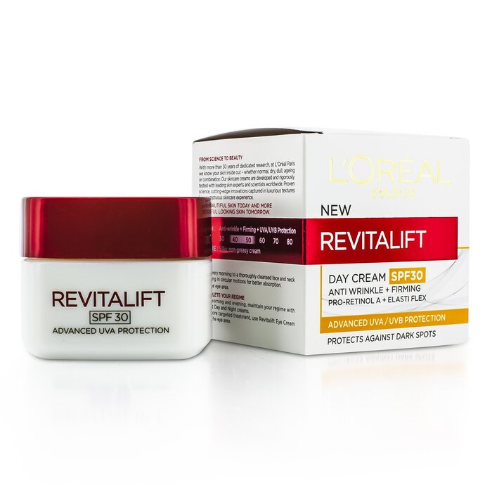 L'Oreal Revitalift Day SPF 30 (Anti Wrinkle + Firming) (Box Slightly Damaged) 50ml/1.7ozProduct Thumbnail