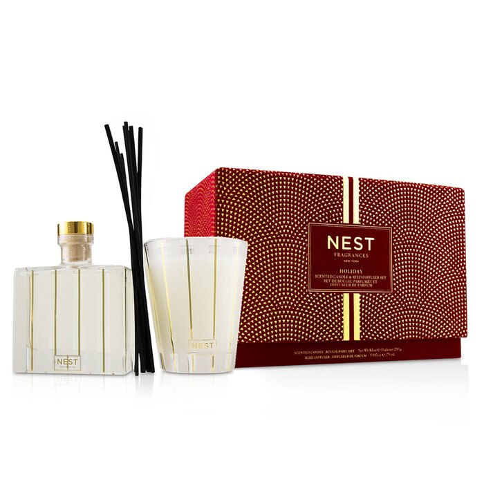 Nest Holiday Coffret: Reed Diffuser 175ml/5.9oz + Scented Candle 230g/8.1oz 2pcsProduct Thumbnail