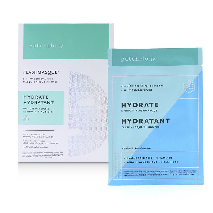 Patchology FlashMasque 5 Minute Sheet Mask - Hydrate 4x28ml/0.95ozProduct Thumbnail