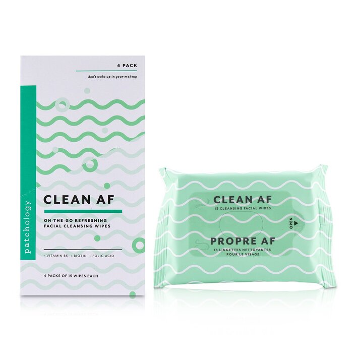 Patchology Clean AF On-The-Go Refreshing Facial Cleansing Wipes 4x15sheetsProduct Thumbnail