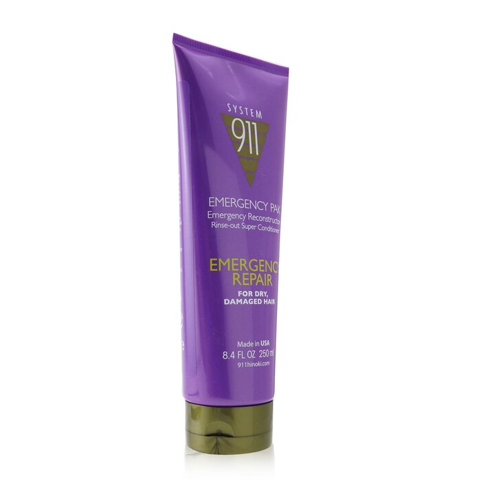 Hayashi 911 Emergency Pak Emergency Reconstructor Rinse-Out Super Conditioner (For Dry, Damaged Hair) מרכך עבור שיער יבש או פגום 250ml/8.4ozProduct Thumbnail
