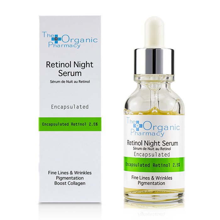 The Organic Pharmacy - Retinol Night Serum - Fine Lines & Wrinkle, Pigmentation & Boost Collagen 30ml/1oz - Serum & Concentrates | Free Worldwide Shipping | Strawberrynet