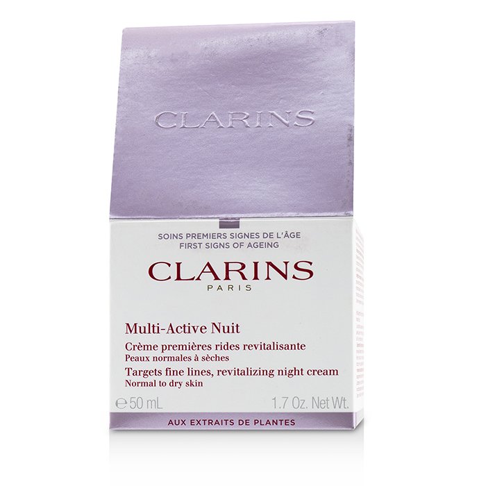 Clarins Multi-Active Night Targets Fine Lines Revitalizing Night Cream - For Normal to Dry Skin (Box Slightly Damaged) 50ml/1.6ozProduct Thumbnail