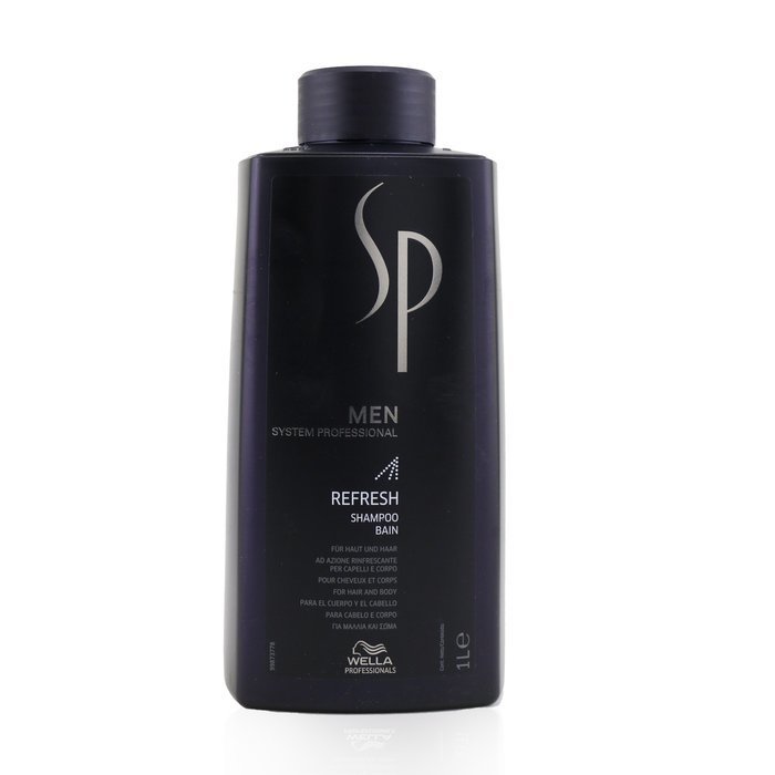 Wella SP Men Refresh Shampoo (For Hair and Body) שמפו לגוף ולשיער 1000ml/33.8ozProduct Thumbnail