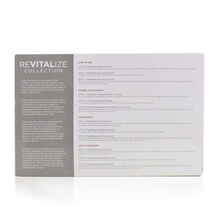 Image Revitalize Collection: Vital C Hydrating Facial Cleanser 177ml + Vital C Hydrating Anti-Aging Serum 50ml + Vital C Hydrating Eye Recovery Gel 15ml + Bag 3pcs+1bagProduct Thumbnail