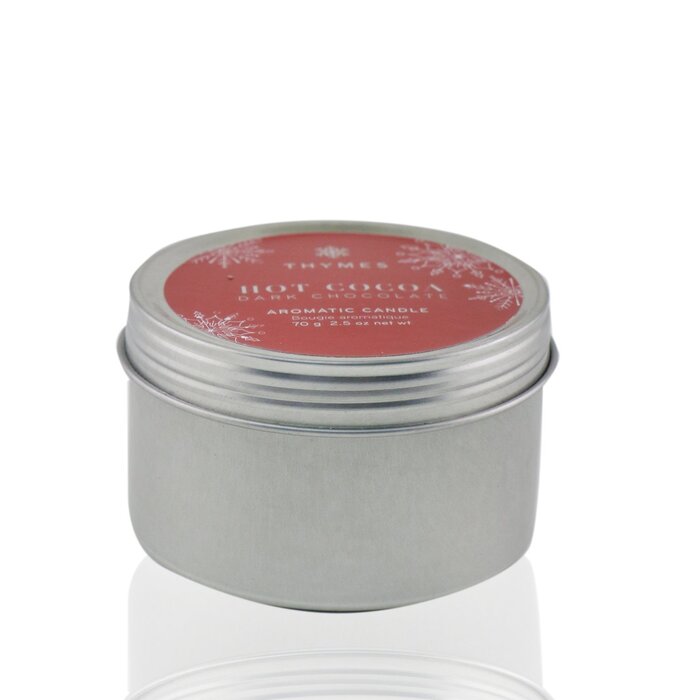 Thymes Aromatic Candle (Travel Tin) - Hot Cocoa Dark Chocolate 70g/2.5ozProduct Thumbnail