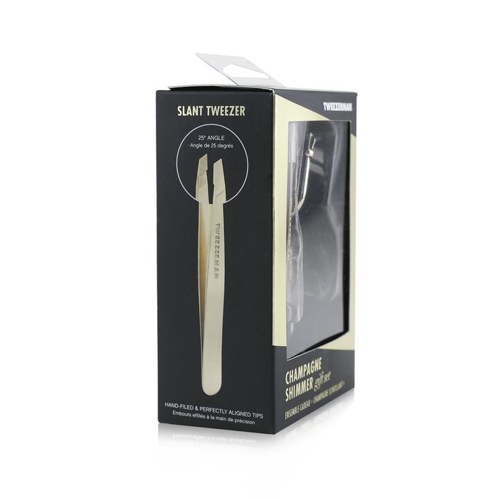 Tweezerman Champagne Shimmer Gift Set (Slant Tweezer & Curl 38° Lash Curler) 2pcsProduct Thumbnail