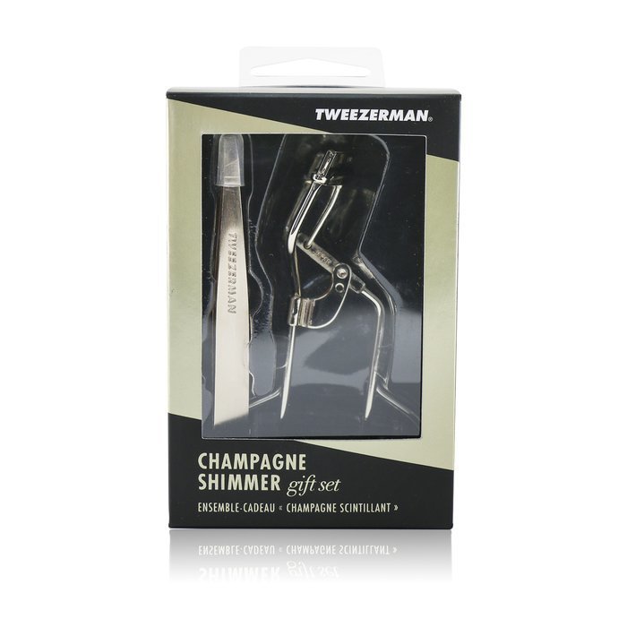 Tweezerman Set de Regalo Champagne Shimmer (Pinzas Inclinadas & Rizador 38° Rizador de Pestañas) 2pcsProduct Thumbnail