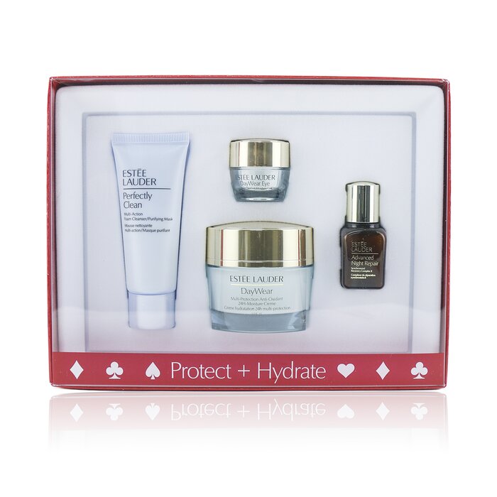 Estee Lauder Protect+Hydrate Collection: DayWear Moisture Creme SPF 15 + Advanced Night Repair + DayWear Eye + Perfectly Clean 4pcsProduct Thumbnail
