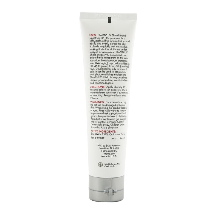 EltaMD UV Shield Face & Body Sunscreen SPF 45 - For fet til normal hud (Litt skadet eske) 85g/3ozProduct Thumbnail
