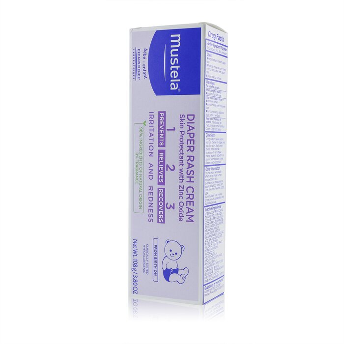 Mustela Diaper Rash Cream - Skin Protectant With Zinc Oxide 108g/3.8ozProduct Thumbnail