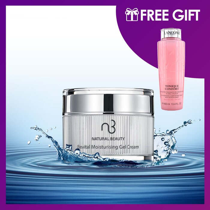 Natural Beauty Gel Creme Hidratante Revital 50g (Grátis: Lancome Tonique Confort 400ml) 2pcsProduct Thumbnail