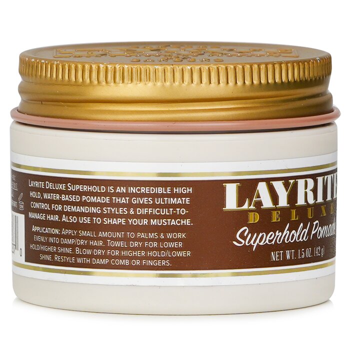 Layrite Superhold Pomade (High Hold, Medium Shine, Water Soluble) 42g/1.5ozProduct Thumbnail