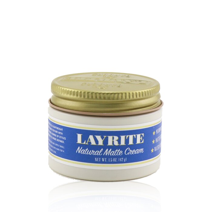 レイライト Layrite ナチュラルマットクリーム (ミディアムホールド、マット仕上げ、水で洗い流せます) 42g/1.5ozProduct Thumbnail