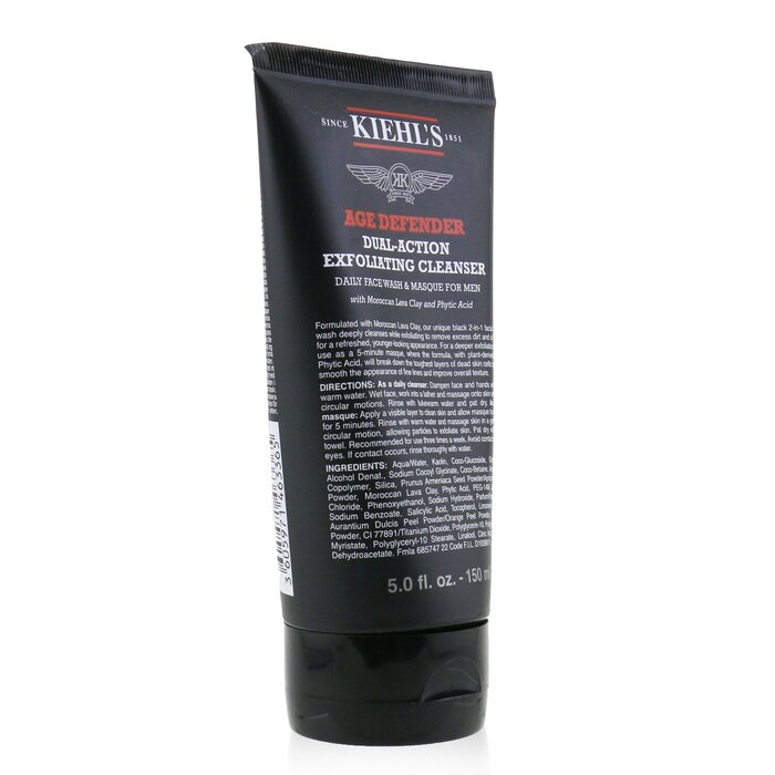 Kiehl's Age Defender Dual-Action Exfoliating Cleanser (Daily Face Wash & Masque For Men) 150ml/5ozProduct Thumbnail