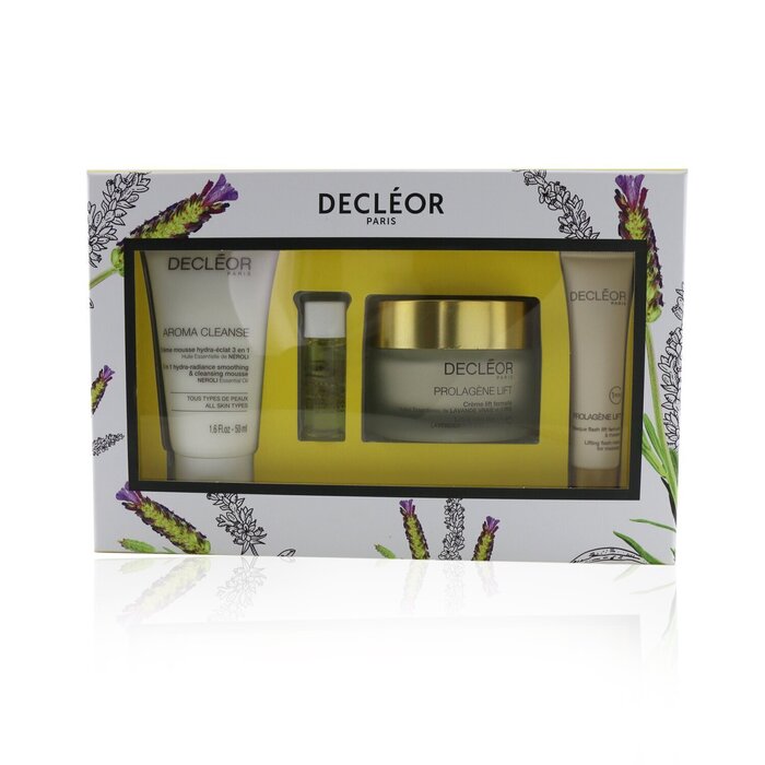 Decleor Firming Box: Aroma Limpiador 50ml + Aromessence Lavanduka Iris 5ml + Prolagene Crema Reafirmante 50ml + Prolagene Lift Mascarilla 15ml 4pcsProduct Thumbnail