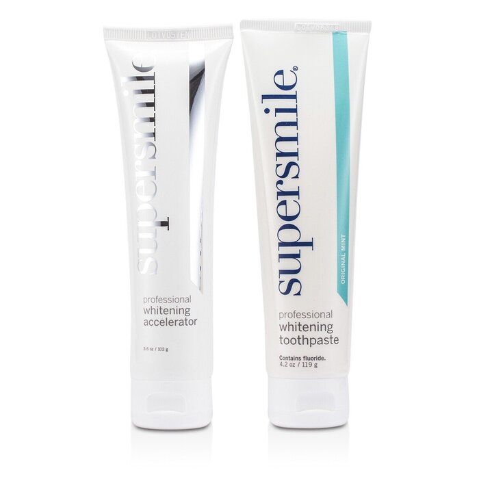 Supersmile 超級微笑  Professional Whitening System: Toothpaste 119g/4.2oz + Accelerator 102g/3.6oz (Exp. Date 07/2020) 2pcsProduct Thumbnail