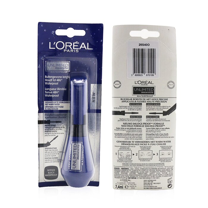 L'Oreal Unlimited Waterproof Mascara 7.4ml/0.24ozProduct Thumbnail