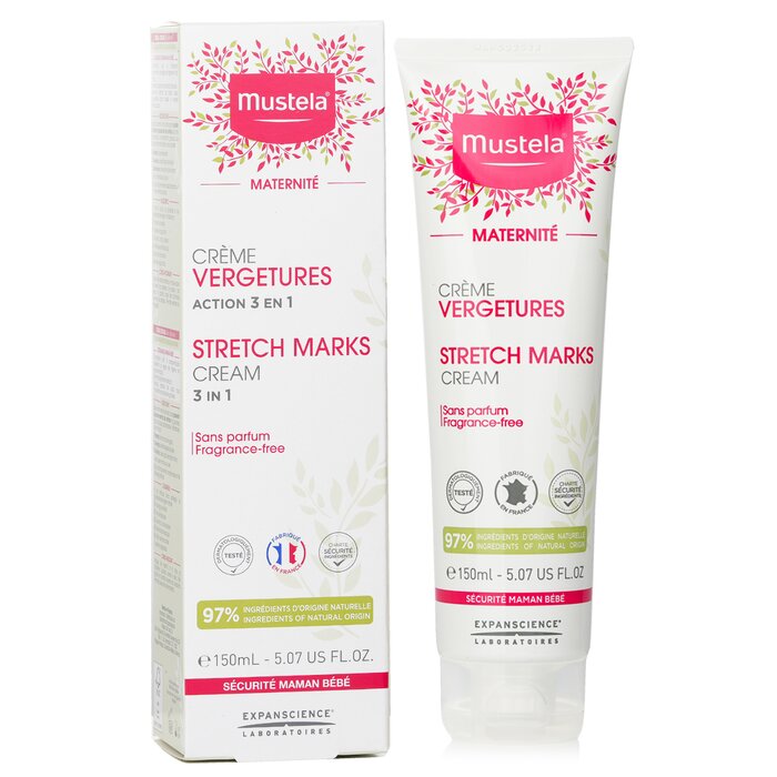 Mustela Maternite 3 in 1 Stretch Marks Cream (hajusteeton) 150ml/5.07ozProduct Thumbnail