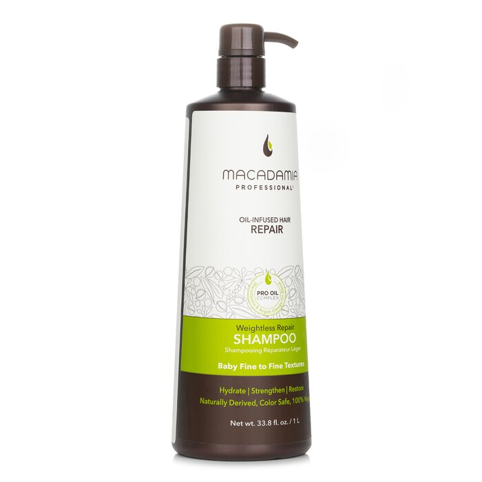 Macadamia Natural Oil Professional Weightless Repair Shampoo (Baby Fine to Fine Textures) 1000ml/33.8ozProduct Thumbnail
