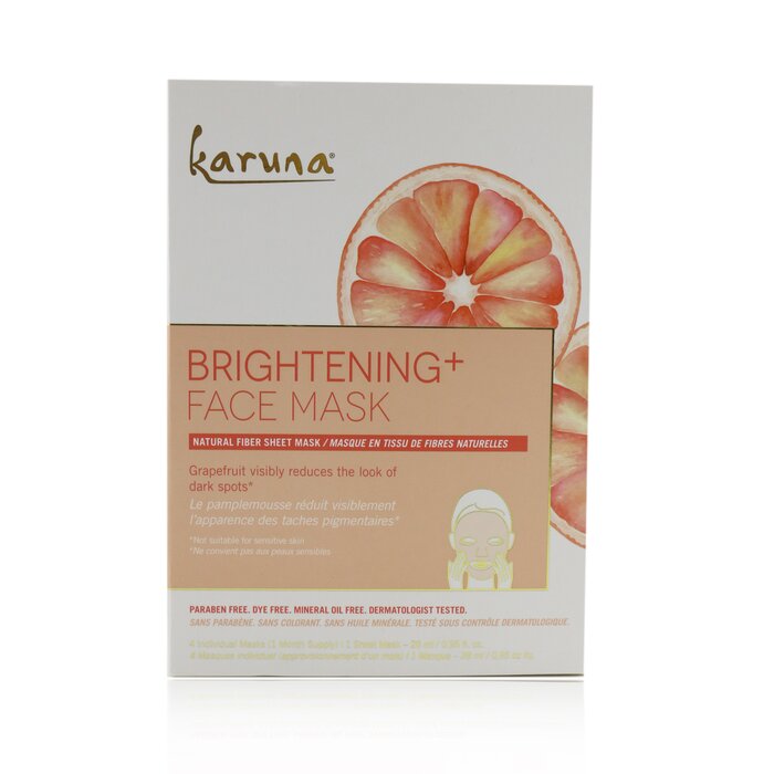 Karuna Brightening+ Mascarilla Facial (Caja Ligeramente Dañada) 4sheetsProduct Thumbnail