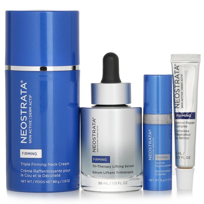 Neostrata Skin Active Lift + Firm Kit: Neck Cream + Serum + Dermal Replenishment + Retinol Repair Complex - ערכה למתיחה ולמיצוק העור 4pcsProduct Thumbnail