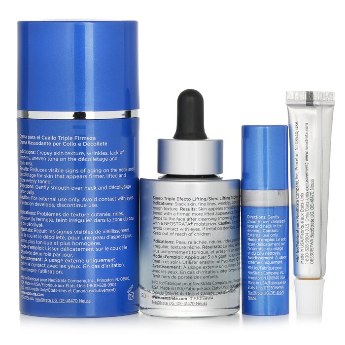 Neostrata Skin Active Lift + Firm Kit: Neck Cream + Serum + Dermal Replenishment + Retinol Repair Complex 4pcsProduct Thumbnail