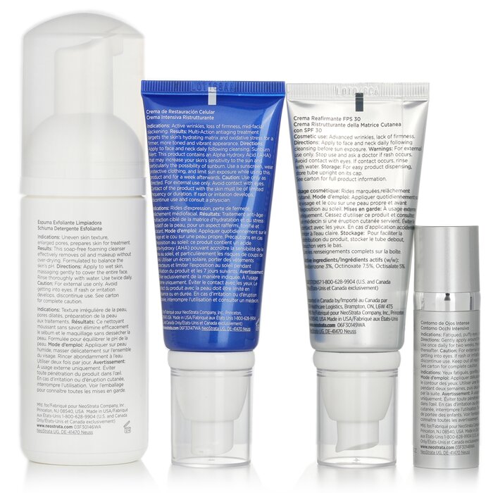 Neostrata Skin Active Repair Kit: Exfoliating Wash + Matrix Support SPF30 + Cellular Restoration + Intensive Eye Therapy 4pcsProduct Thumbnail