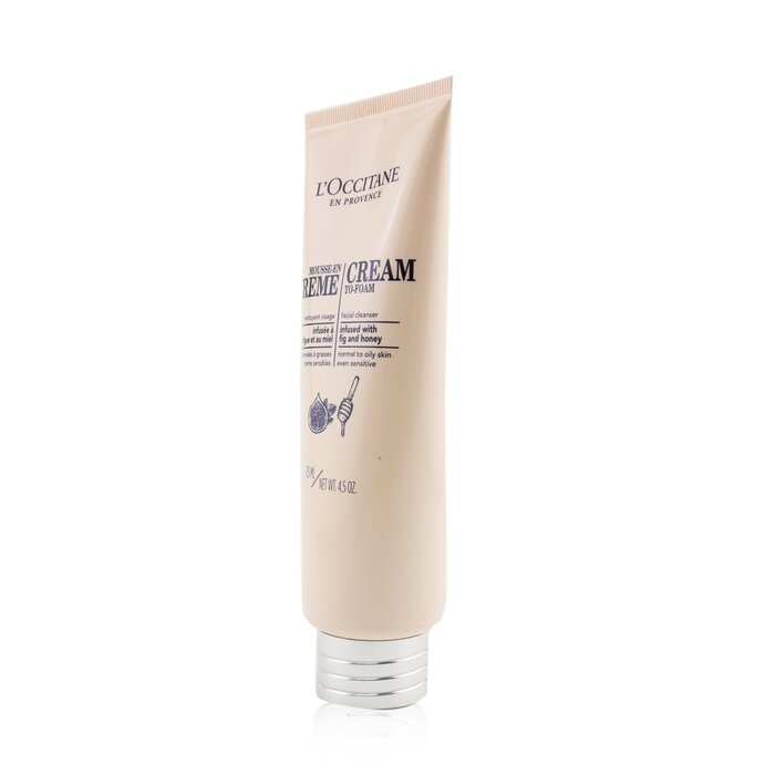 L'Occitane Facial Cleanser - Cream To-Foam קלינסר לעור הפנים (עור רגיל עד שמן, ועור רגיש) 125ml/4.5ozProduct Thumbnail