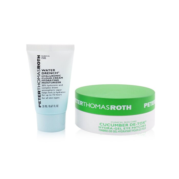 Peter Thomas Roth Drench & De-Tox 2-Piece Kit: Hydrating Moisturizer 20ml + Cucumber Eye Patches 15pairs 2pcsProduct Thumbnail
