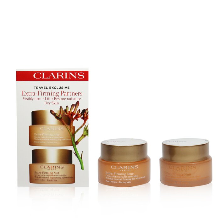 Clarins Extra-Firming Partners Set (Dry Skin): Firming Day Rich Cream 50ml + Regenerating Night Rich Cream 50ml 2pcsProduct Thumbnail
