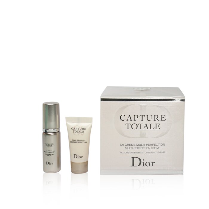 ディオール Christian Dior キャプチャー トータル マルチ-パーフェクション コフレ: クリーム 60ml + セラム 7ml + アイ トリートメント 5ml + バッグ 3pcs+1bagProduct Thumbnail