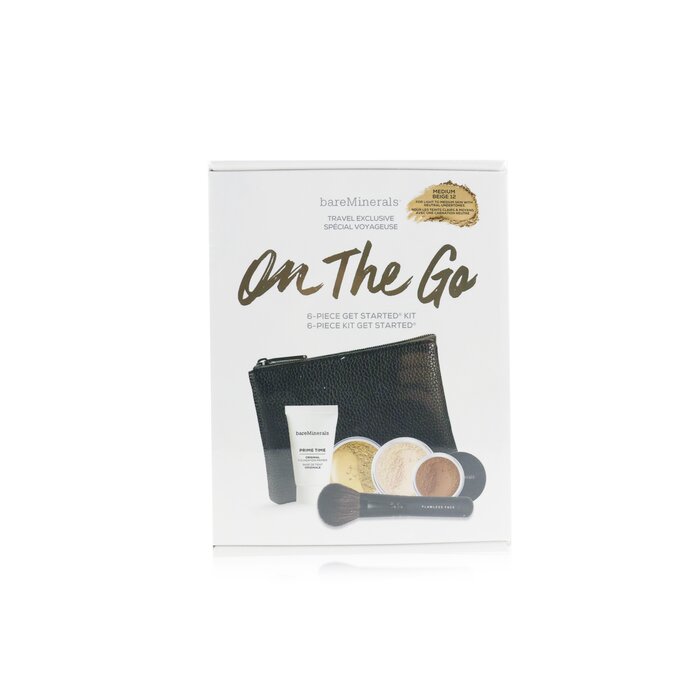 BareMinerals Kit On The Go 6 Piece Get Started (1x Primer, 1x Base 1x Velo Mineral, 1x Color Para Todo el Rostro...) 5pcs+1clutchProduct Thumbnail