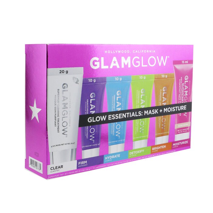 Glamglow Glow Essentials: Mask + Moisture Set: Supermud + GravityMud + Thirstymud + PowerMud + FlashMud + Glowstarter Nude Glow 6pcsProduct Thumbnail
