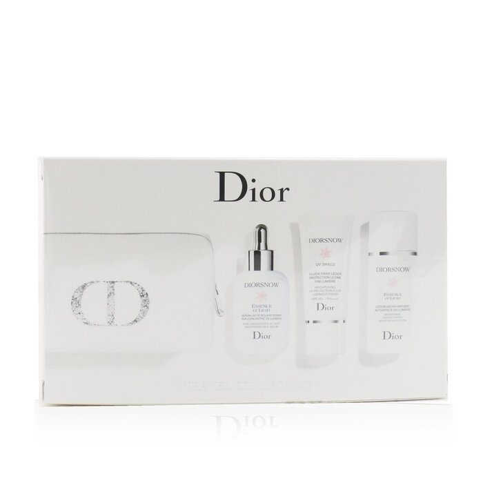 ディオール Christian Dior ディオールスノー ブライトニング コレクション: ミルク セラム 30ml+ マイクロ-インフューズ ローション 50ml+ UV プロテクション フルイド SPF50 30ml+ ポーチ 3pcs+1pouchProduct Thumbnail
