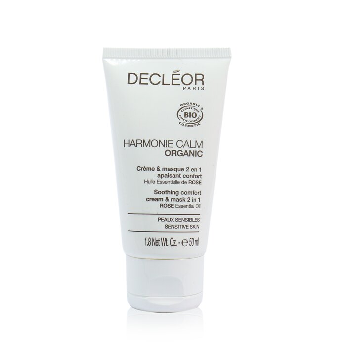 Decleor Harmonie Calm Organic Soothing Comfort Cream & Mask 2 In 1 - קרם ומסכה עבור עור רגיש (מוצר למכון יופי) 50ml/1.8ozProduct Thumbnail