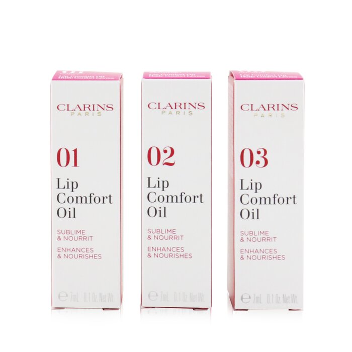 Clarins Instant Light Масло для Губ Набор Трио (01 Honey, 02 Raspberry, 03 Red Berry) 3x7ml/0.1ozProduct Thumbnail