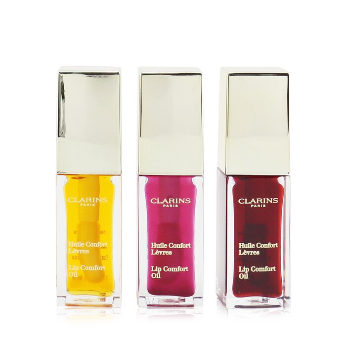 Clarins Instant Light Масло для Губ Набор Трио (01 Honey, 02 Raspberry, 03 Red Berry) 3x7ml/0.1ozProduct Thumbnail