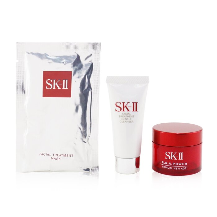 SK II SK-II SK II三件套旅行套裝：溫和潔面乳20克+ R.N.A. 抗衰老活膚霜15g +面部護理面膜1pc 3pcsProduct Thumbnail