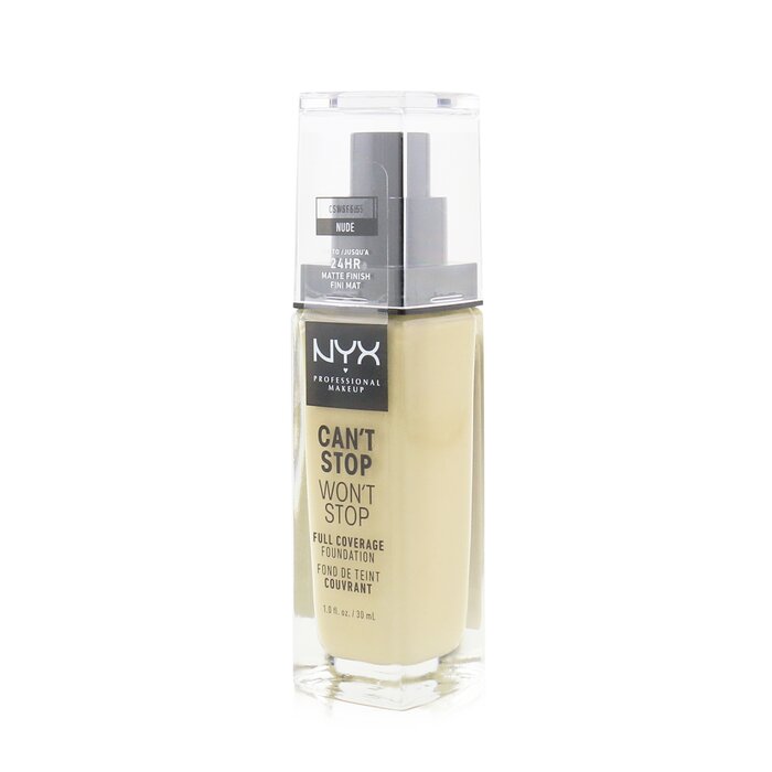 NYX 超持久遮瑕粉底液 Can't Stop Won't Stop Full Coverage Foundation 30ml/1ozProduct Thumbnail