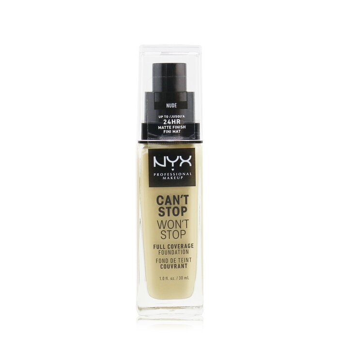 NYX 超持久遮瑕粉底液 Can't Stop Won't Stop Full Coverage Foundation 30ml/1ozProduct Thumbnail