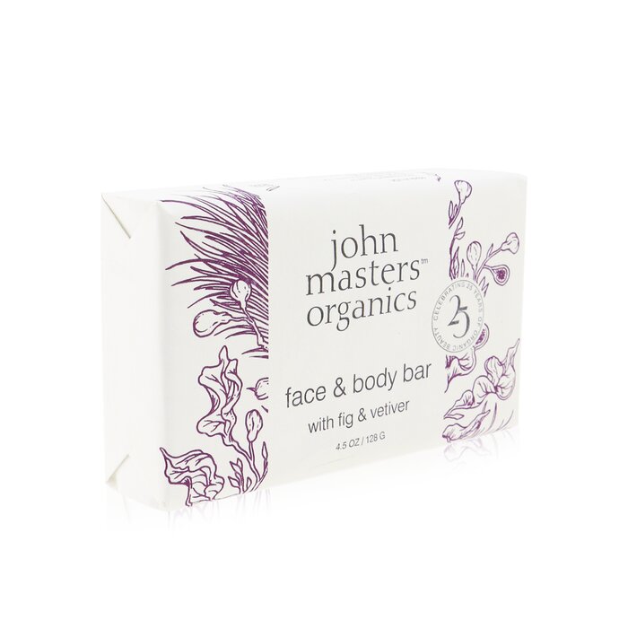 John Masters Organics 有機大師約翰  無花果和香根草臉部和身體香皂 128g/4.5ozProduct Thumbnail