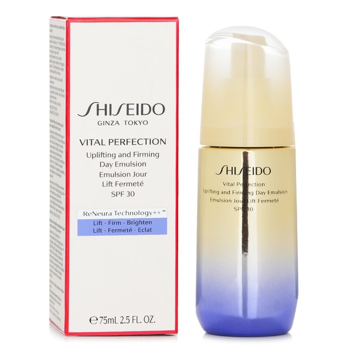Shiseido Denní povznášející a zpevňující emulze Vital Perfection SPF 30 75ml/2.5ozProduct Thumbnail