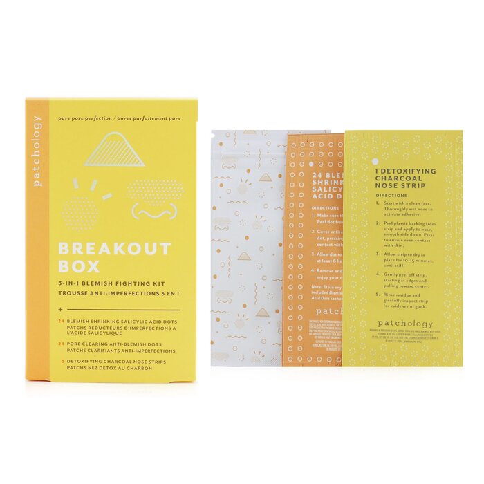 Patchology Breakout Box 3合1瑕疵隐形套装： 净痘贴， 抗痘贴，竹炭黑头贴，收纳袋 Product Thumbnail
