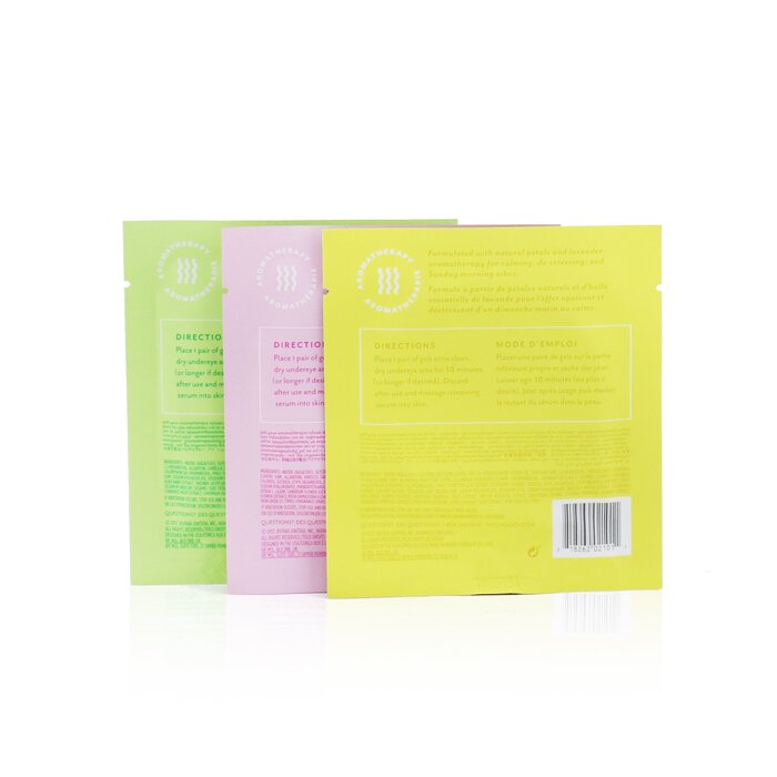 Patchology Moodpatch - Current Mood Tea-Infused Eye Gel Trio Set: (Perk Up, Happy Place, Down Time) - סט שלישיית רפידות לעיניים 6pairsProduct Thumbnail